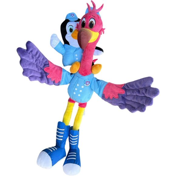 Disney's T.O.T.S Talk Flap Pip & Freddy 20" Plush Penguin & Flamingo Stuffed Toy - Picture 1 of 12
